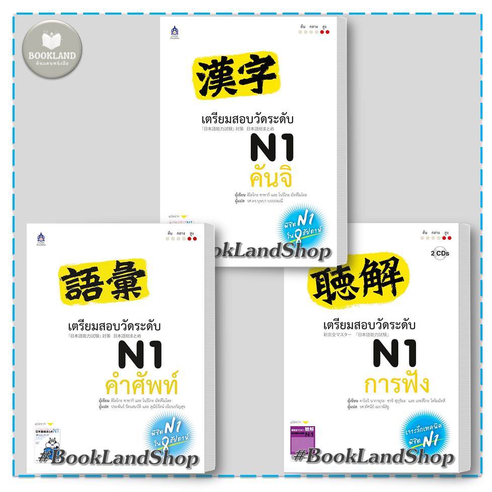 หนังสือ เตรียมสอบวัดระดับ N1 คันจิ / คำศัพท์ / การฟัง สนพ.ภาษาและวัฒนธรรม สสท.  #Bo Lock GP