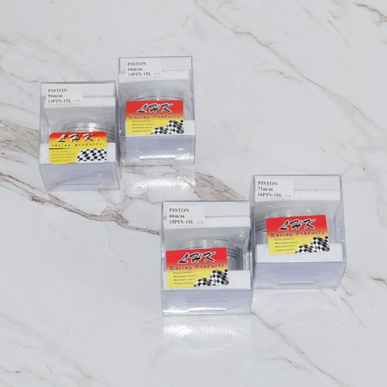 ลูกสูบ LHK สลัก 15 มิล-15L 4 จังหวะ(ของแท้ ครบชุด) พร้อมสั่งปาดหัวหลบวาล์วได้