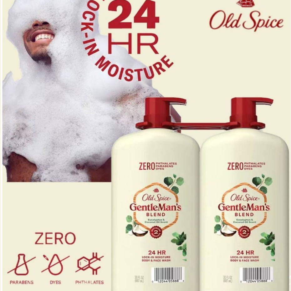 New สินค้านำเข้าจาก USA Old Spice GentleMan's Blend Body Wash, 30 Fluid Ounce Product Details 30 FL Oz.