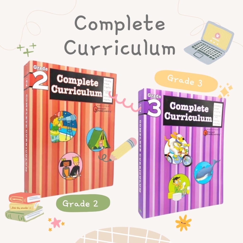 หนังสือ Complete Curriculum แบบฝึกหัด เสริมทักษะ home school ภาษาอังกฤษ คณิตสาสตร์