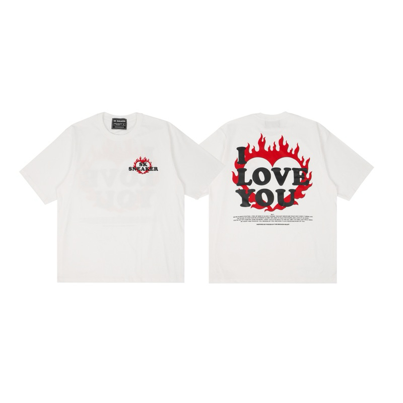 SK SNEAKER I LOVE YOU BUT WHITE TEE