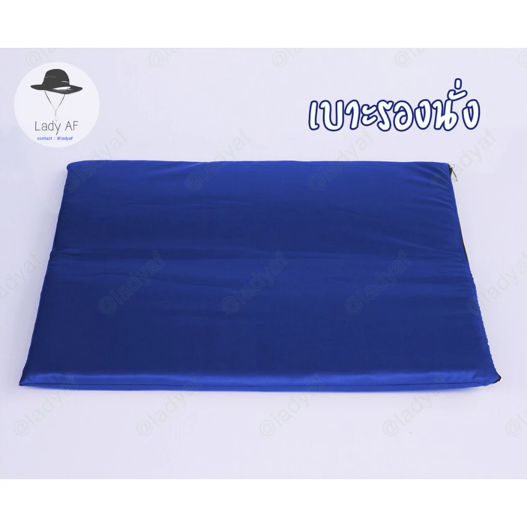 อาสนะ เบาะรองนั่ง สำหรับนั่งสมาธิ นั่งพัก นุ่ม เป็นผ้าน้ำกลิ้ง ไม่เปียกง่าย ถอดซักได้ขนาด 60x60 cm. หนา 2 cm.