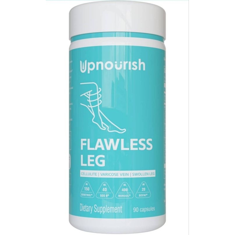✨️พร้อมส่ง✨️UpNourish Flawless Leg Anti Cellulite Supplements, 90 Capsules