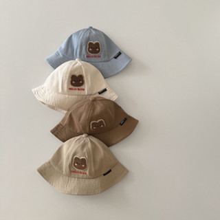 👧🏻พร้อมส่ง🧢หมวกบักเกตเด็กแต่งหมีแก้มชมพู น่ารักมากๆ ใส่สบาย …