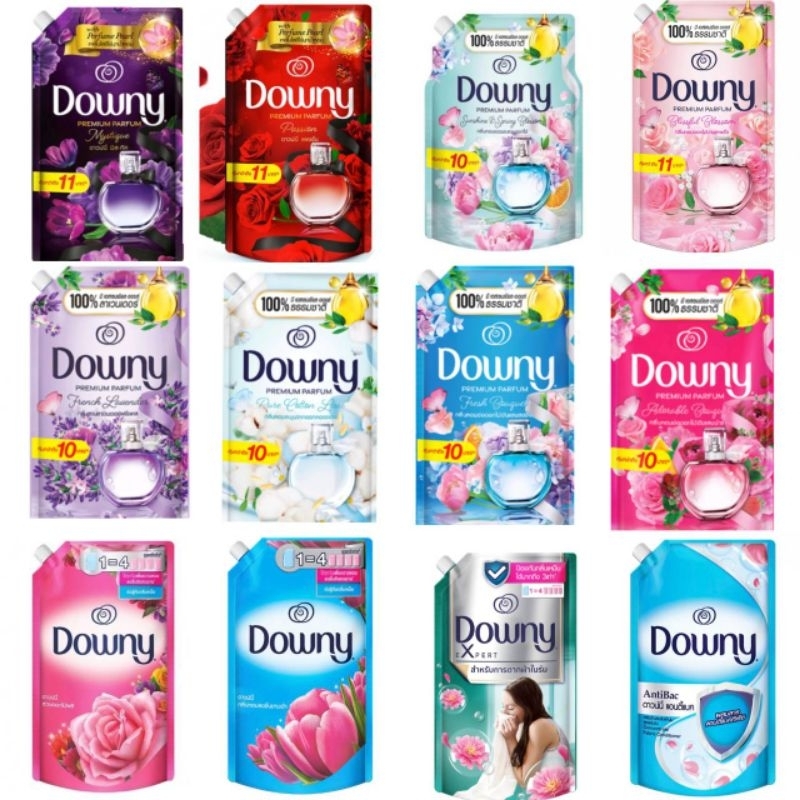 Downy น้ำยาปรับผ้านุ่มดาวน์นี่ สูตรเข้มข้นขนาด 1.0-1.1 ลิตร