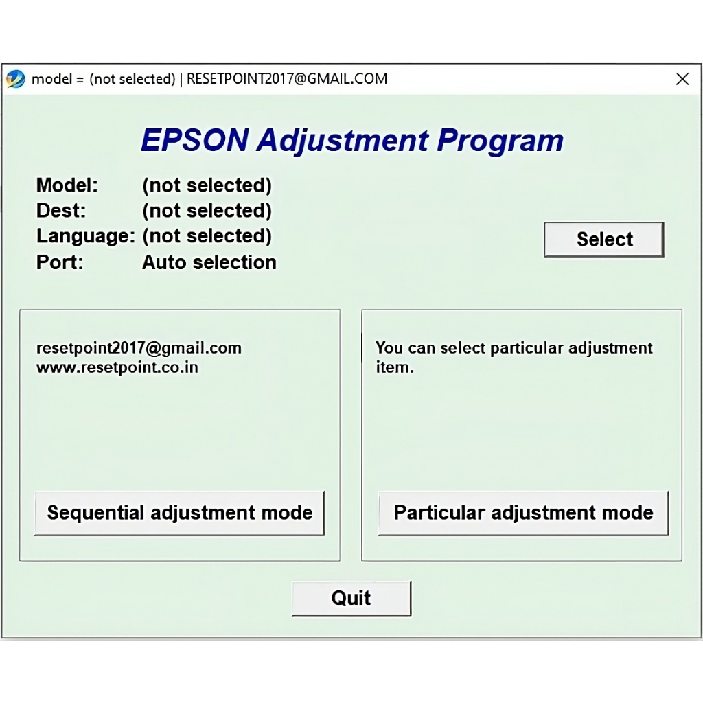 โปรแกรมเครียร์ซับหมึก Epson_L1210_L3210_L3250_L3251_L3260_L5290-NEW โปรแกรม เคลียร์ซับหมึก