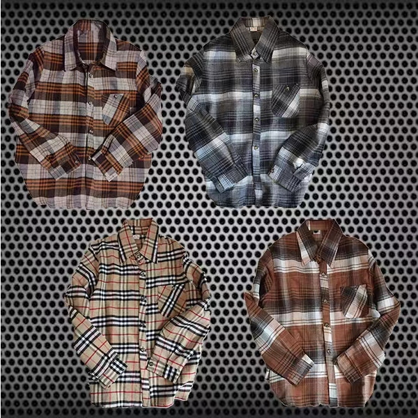 สินค้าพร้อมส่งร้านค้าไทย เสื้อเชิ๊ตลายสก๊อตแขนยาว เสื้อทำงาน เสื้อแฟชั่น