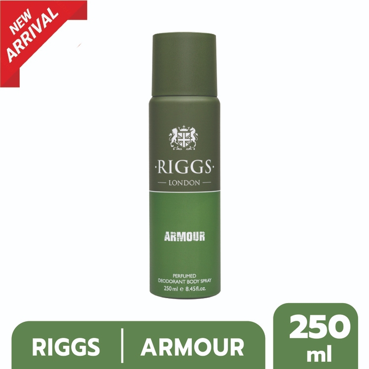 Riggs London Body Spray - Armour 250ml / ริกส์ ลอนดอน บอดี้ สเปรย์ - อาเมอร์ 250 มล.