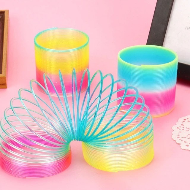ของเล่นเด็ก Rainbow spring สปริงเรนโบว์ สปริงสายรุ้ง รูปที่ 2