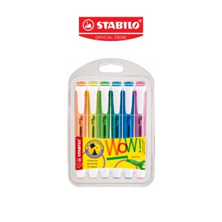 STABILO swing cool ปากกาไฮไลท์ ปากกาเน้นข้อความ สีสะท้อนแสง …