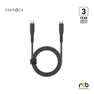 Energea สายชาร์จไอโฟนและสมาร์ทโฟน USB C to USB C 2 เมตร รุ่น Flow USB3.2 Gen 2