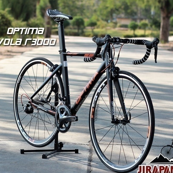 (ลดสูงสุด300.- พิมพ์HV2DMY)จักรยานเสือหมอบ OPTIMA รุ่น VOLA R3000(น้ำหนักรวม 8.9 กก., ชุดเกียร์ Shimano Sora 18 สปีด