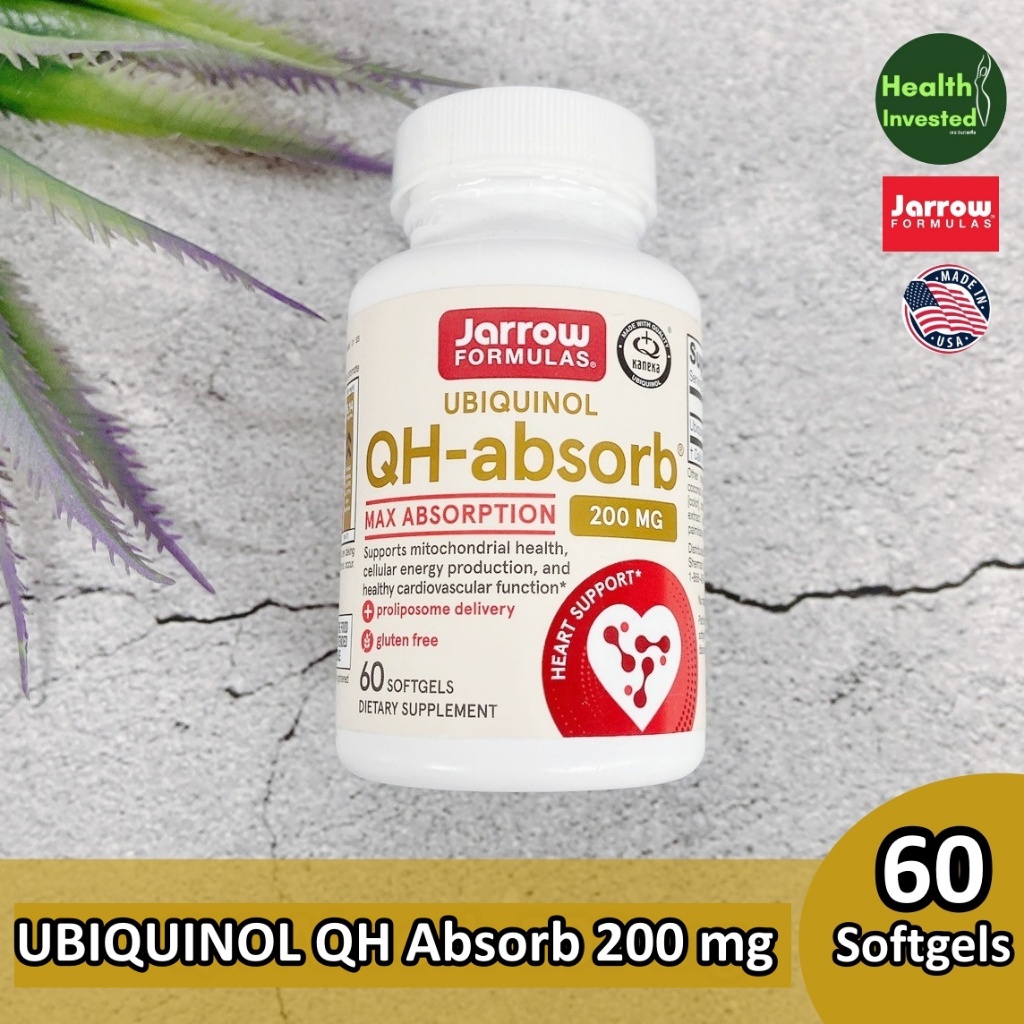 <Jarrow Formulas> Ubiquinol QH-Absorb 200 mg ยูบิควินอล