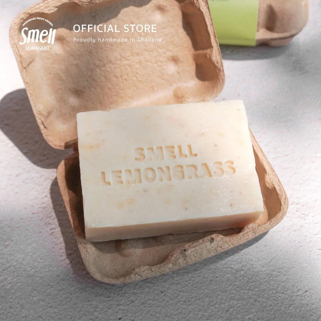Smell Lemongrass Lemongrass Handmade Soap 100G สบู่ตะไคร้ ขนาด 100 กรัม อุดมด้วยวิตามิน ใช้ได้ทั้งใบหน้าและร่างกาย thumbnail 6