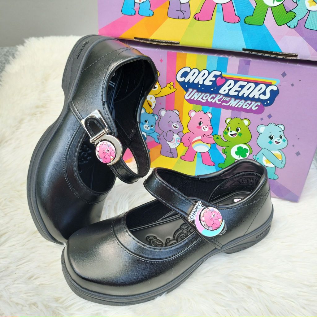 รองเท้านักเรียน รองเท้านักเรียนหญิง หนังดำ Chappy ลายน่ารัก ใหม่ล่าสุด พร้อมส่ง