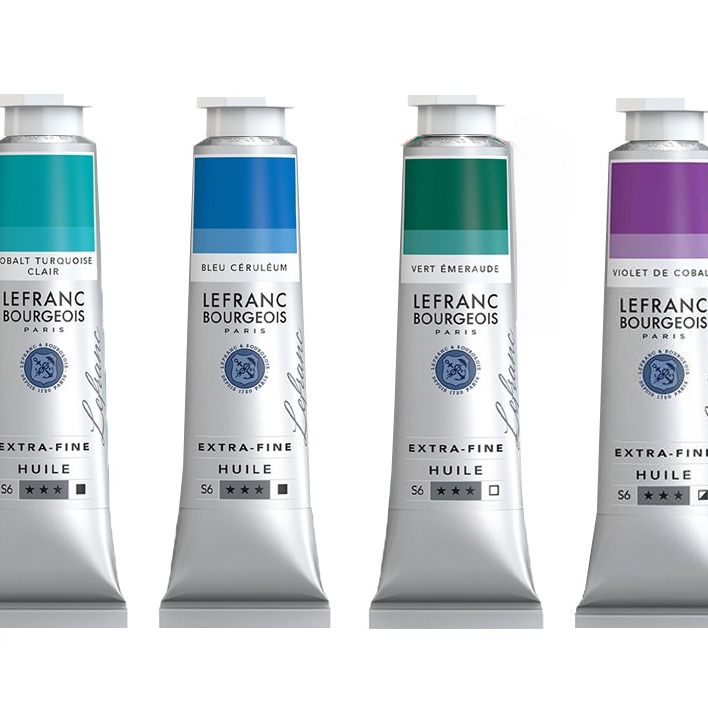 สีน้ำมัน  Lefrance Extra Fine (ซีรีย์ 6) หลอดเงิน 40 ML.  มีให้เลือก 120 สี