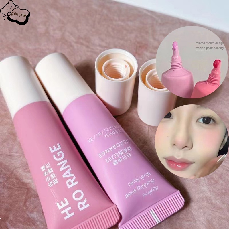 Herorange บลัชออน เนื้อลิขวิด เนื้อแมตต์ สีสวย เป็นธรรมชาติ ให้ความชุ่มชื้น กันน้ํา ติดทนนาน สัมผัสเนียนและไม่เหนียว