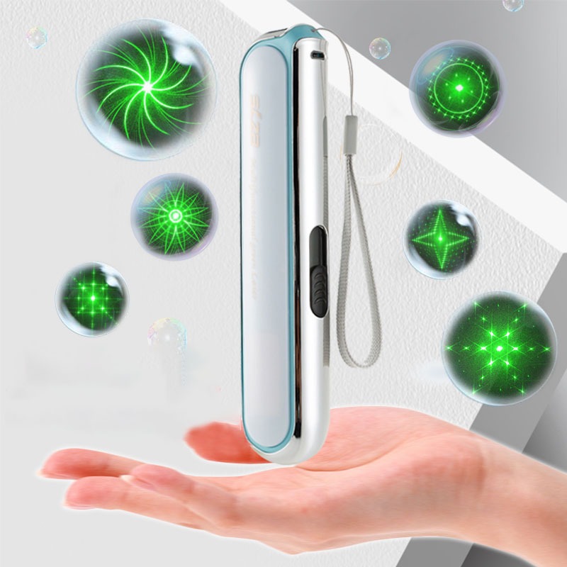 ไฟฉายเลเซอร์ GREEN LASER POINTER Green Laser Pointer light ปากกาเลเซอร์สีเขียว ไฟเลเซอร์แบบชาร์จ USB