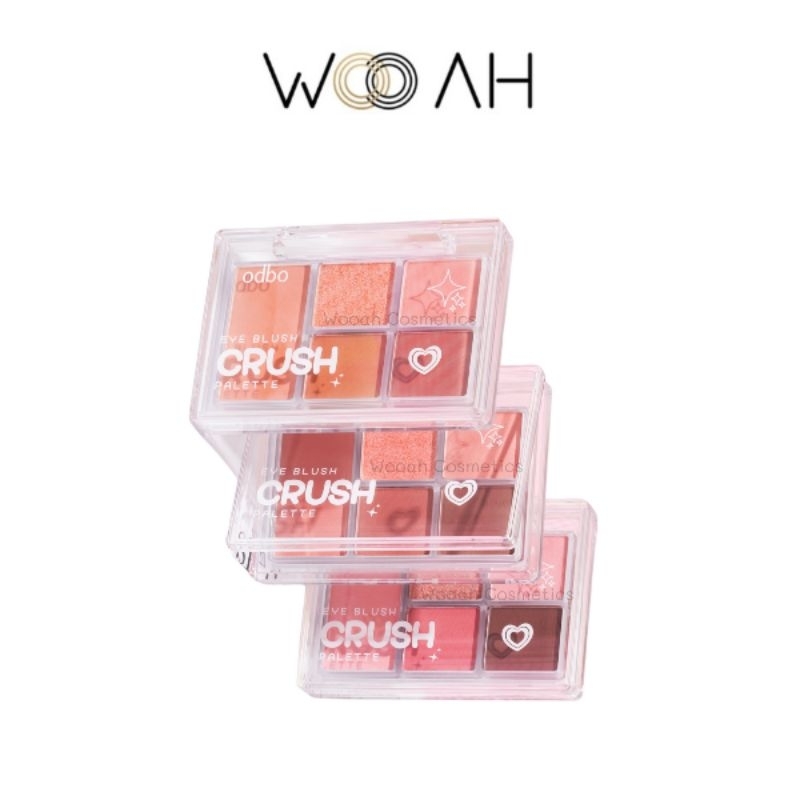 Odbo Eye Blush Crush Palette อาย บลัช ครัช พาเลท โอดีบีโอ ODS04 พาเลททาตาและปัดแก้ม