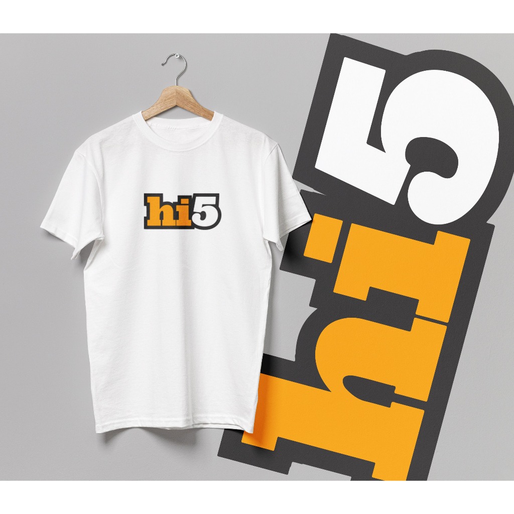 เสื้อยืด Hi5 สีขาวย้อนไว ใส่แล้วนึกถึงสมัยก่อน