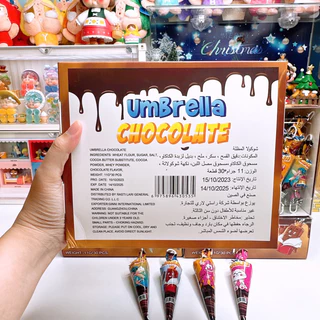 ร่มช็อกโก้ขนมช็อกโกเเลต 1 กล่อง 30 ชิ้น