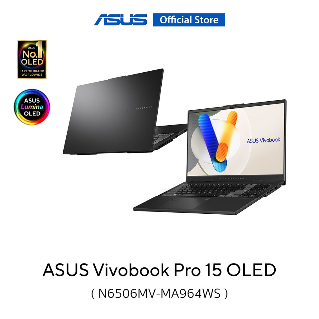 ASUS Vivobook Pro 15 OLED (N6506MV-MA964WS) 15.6" 3K OLED, intel Ultra9-185H, RTX4060 8GB, DDR5 24GB