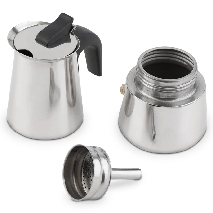 มอคค่าพอท หม้อต้มกาแฟ coffee moka pot เครื่องชงกาแฟสดรุ่นสแตนเลส 300ml 450ml Alechaung coffee thumbnail 6