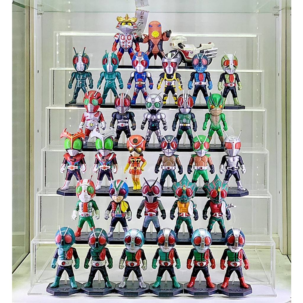 WCF Kamen Rider  Banpresto ไอ้มดแดง มาสค์ไรเดอร์ โชวะ Showa 31 ตัว แถมชั้นวางอะคริลิค