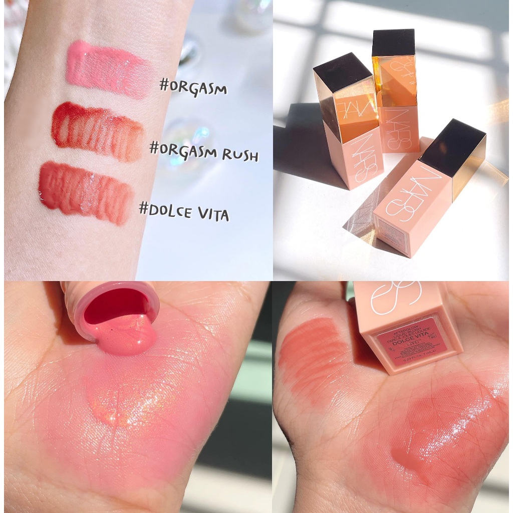 เหลือ 392฿ โค้ด [เก็บโค้ดหน้าร้าน] Nars Afterglow Liquid Blush mini 3.2g