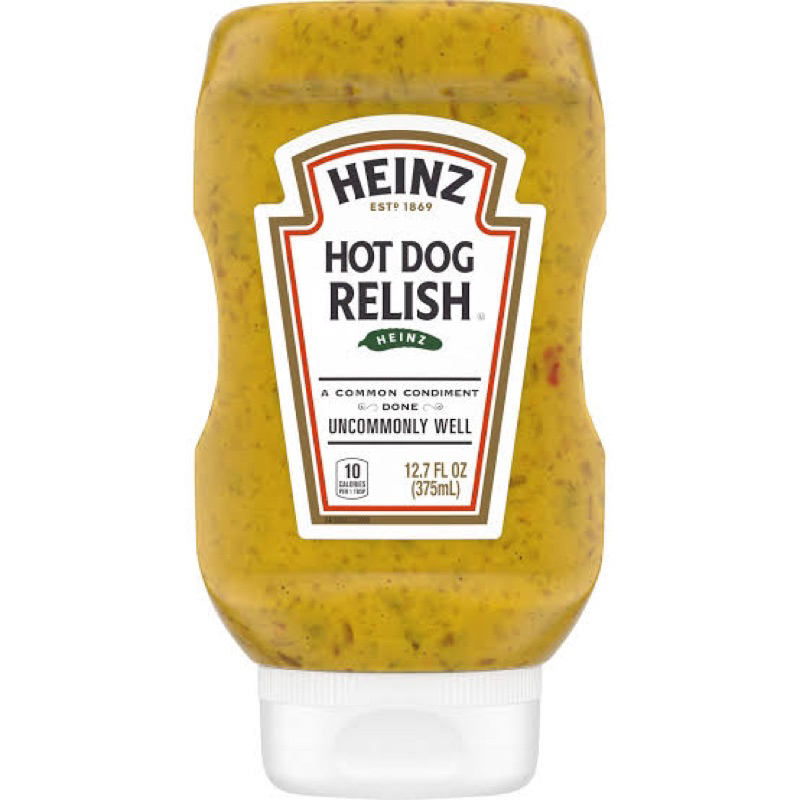 F Heinz hot dog relish 375ml. ไฮนซ์ ซอสฮอทดอก นำเข้าจากอเมริกา🇺🇸fl