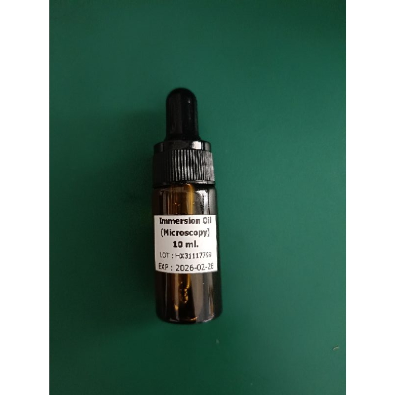 Oil Immersion (microscopy)10 ml ออยกล้องจุลทรรศน์ ออย100 น้ำมันสำหรับกล้องจุลทรรศน์ immersion oil