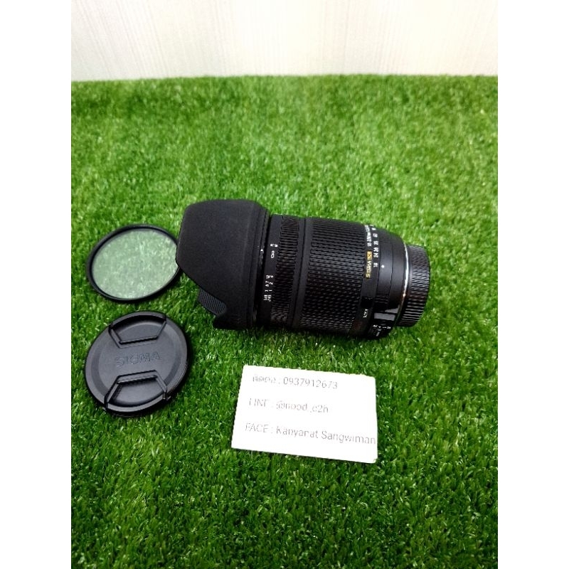 เลนส์ Sigma 18-250 mm F3.5-6.3 DC OS HSM สำหรับ Nikon หมดประกันร้าน สภาพสวย ใช้งานปกติ100%ทุกระบบ ไม