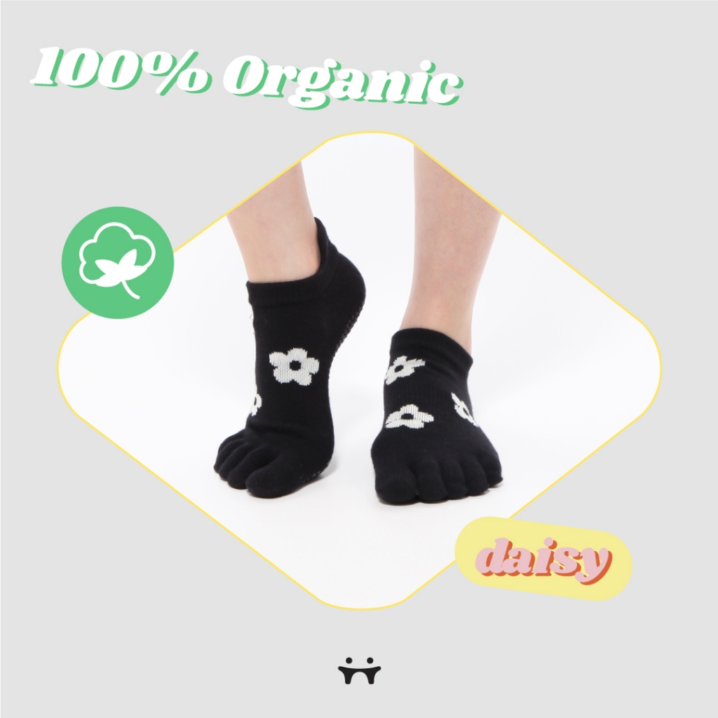 Thumb Toe Daisy ถุงเท้าพิลาทิส นำเข้าจากเกาหลี