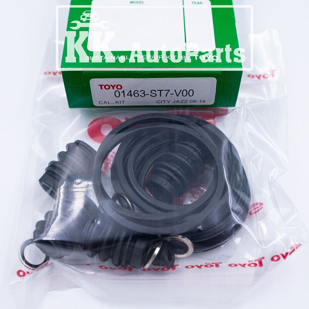 TOYO  JAZZ / CITY ยางดิสเบรค-ชุดซ่อมคาลิปเปอร์เบรค Brake Caliper Repair Kit HONDA JAZZ / HONDA CITY ราคา ถูกที่สุด ดีลบีเคเค แกลเลอรีภาพที่ 8