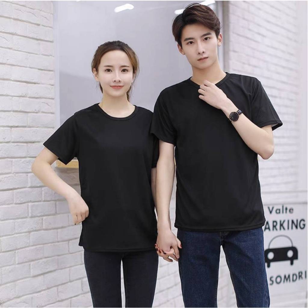 [เสื้อผลิตในไทย] ไม่ต้องรีด เสื้อยืดคอกลม ผ้าคุณภาพเกินราคา Unisex ใส่ได้ทั้งหญิง-ชาย S-M-L-XL-2XL