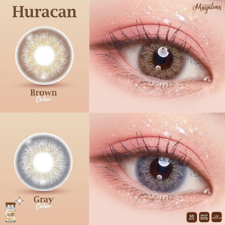 💧60% คอนแทคเลนส์ Hydrogel (กลาง) Huracan Brown / Gray (Mayal…