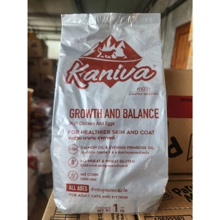**ไลฟ์มีcode40%** ขนาด 1 Kg.อาหารแมวคานิว่า (Kaniva) ถุงแบ่งมาจากโรงงาน