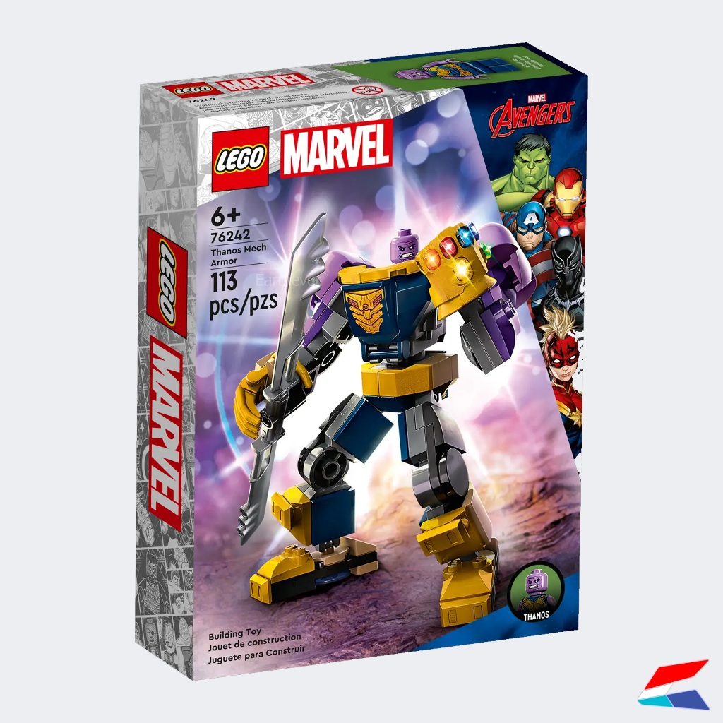 LEGO Super Heroes Marvel 76242 Thanos Mech Armour V29 ( 113 pieces ) ของแท้