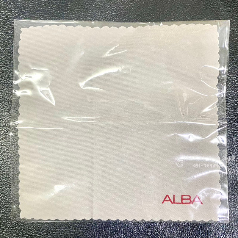 ผ้าเช็ดนาฬิกา ALBA / ผ้าเช็ดแว่นตา ALBA แท้ 💯% - สีเทา