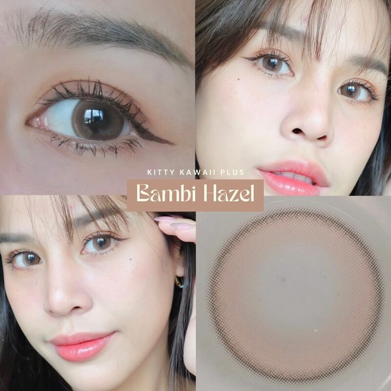 คอนเเทคเลนส์ kitty kawaii Bambi Hazel (dia 14.5) size M contaclens