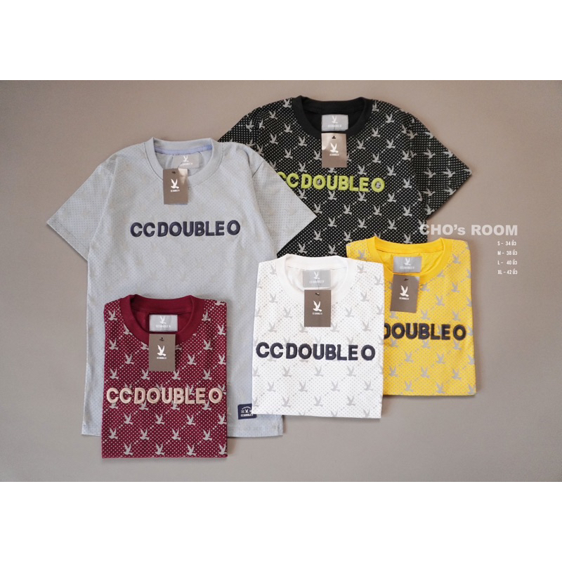พร้อมส่ง เสื้อยืด ccoo คอกลม ผ้าคอตตอล งานปัก ป้ายแน่นๆ