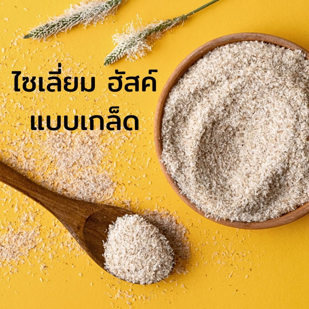 <แบบเกล็ด>ไซเลี่ยมฮัสค์ Psyllium Husk (100 กรัม) <<ซองเขียว>>