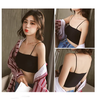 A001 ชุดชั้นในสลิงผ้าไหมน้ำแข็ง สปอร์ตบรา มีฟองน้ำ ผ้านิ่มเด้ง ใส่สบาย