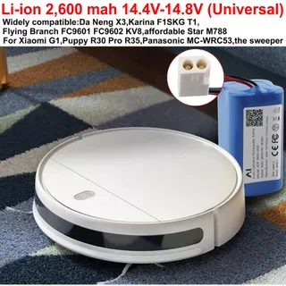 Battery แบตเตอรี่หุ่นยนต์ดูดฝุ่น For Xiaomi Mijia Mi G1 เครื่องดูดฝุ่นอัตโนมัติ Battery Li-ion 2600mAh 14.4-14.8V Japan