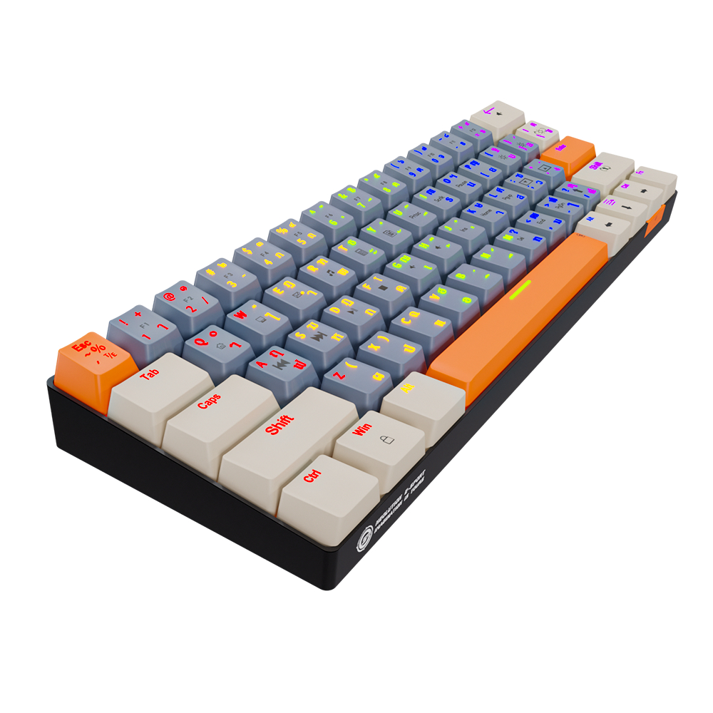 คีย์บอร์ด Neolution E-Sport PATHEON Gaming 60% Keyboard Mechanical JiXian Brown Switch คีบอร์ดเกมมิ่ง ประกันศูนย์ 2 ปี