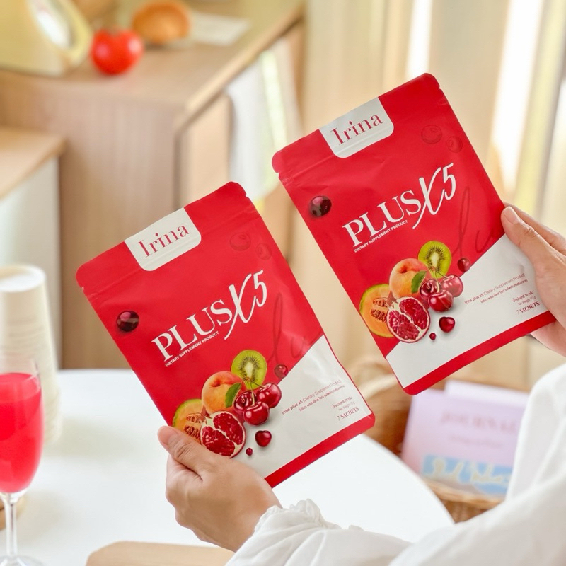 Irina plus X5 คอลลาเจนไอริน่า 1 แถม 1 ลดสิวผิวใส มีเก็บเงินปลายทางพร้อมส่ง ของแท้
