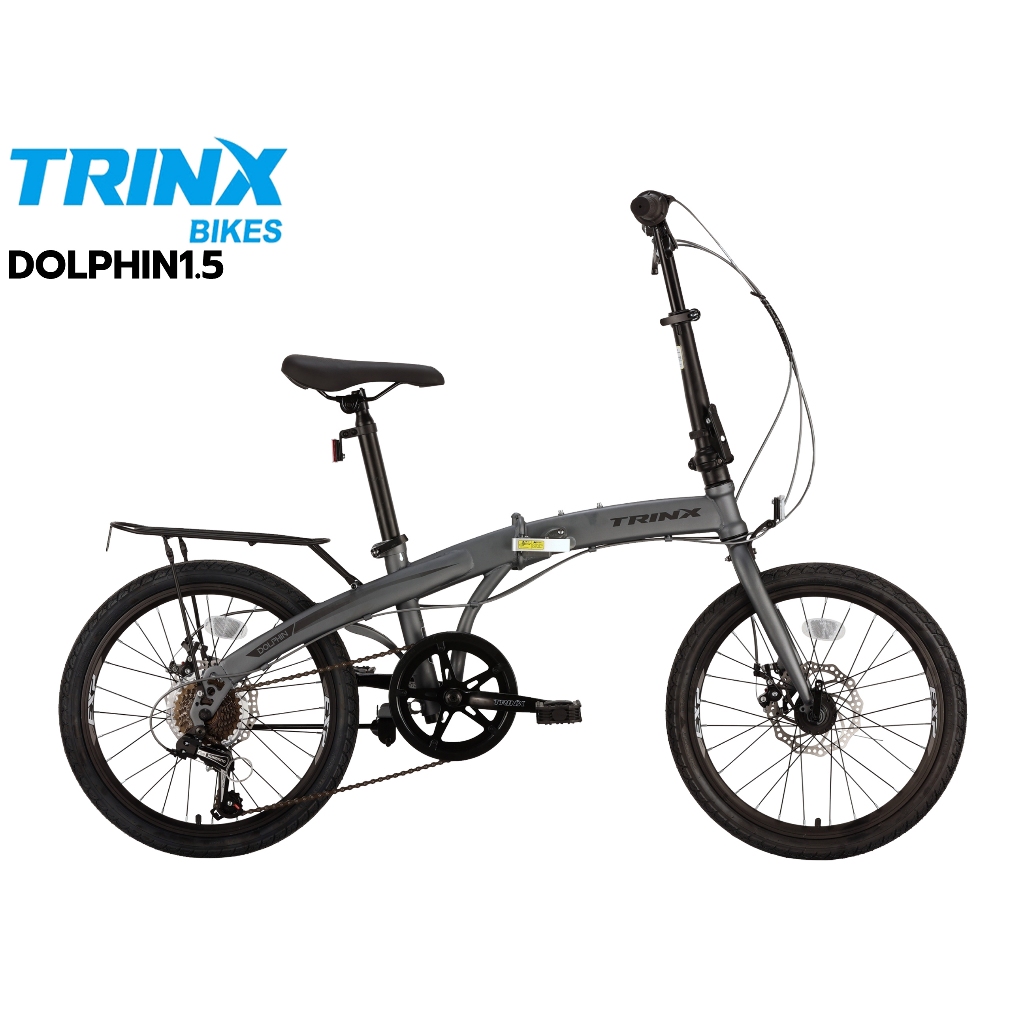 จักรยานพับได้ TRINX Dolphin 1.5​​ ดิสเบร​ค​ เกียร์ Shimano 7 Speed ล้อ20​นิ้ว