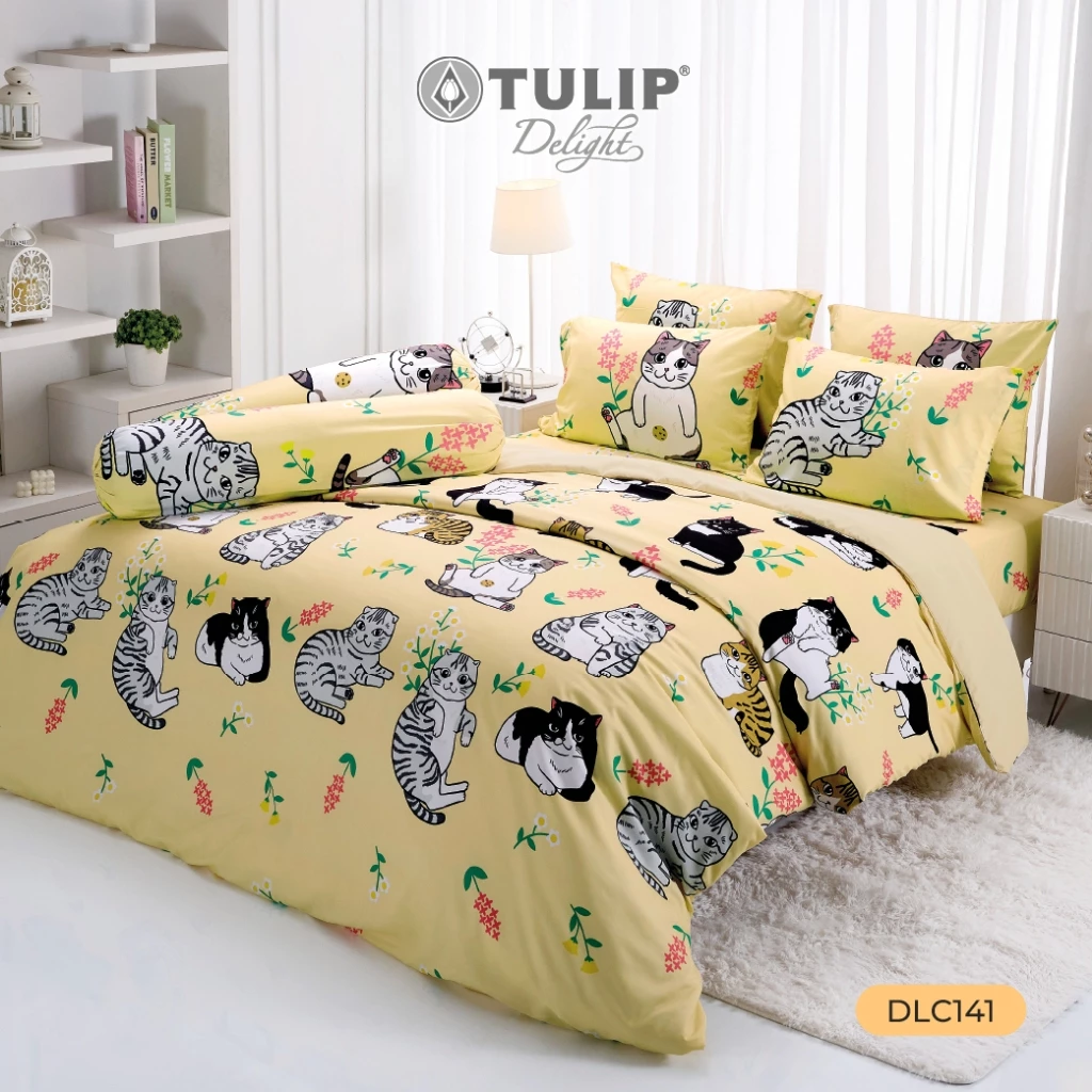 ชุดผ้าปูที่นอนผ้านวม TULIP Delight ลายทูนหัวของบ่าว DLC141