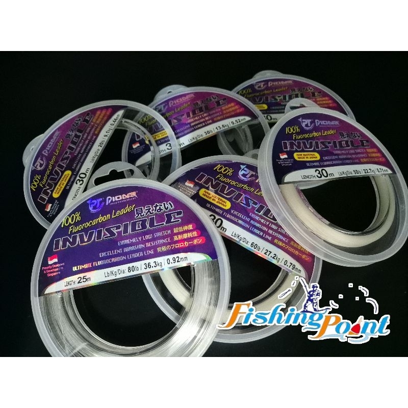 สายหน้า Pioneer Invisible 100%Fluoro carbon 30 เมตร (ฉลากเก่าและฉลากใหม่) ราคา ถูกที่สุด ดีลบีเคเค แกลเลอรีภาพที่ 2