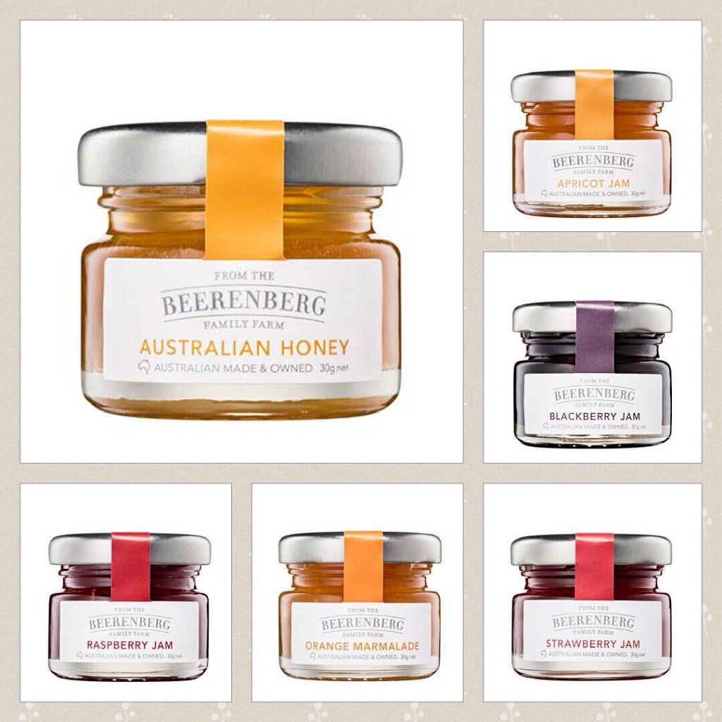 แยมผลไม้ Beerenberg แพค 10 ชิ้น  - Beerenberg Jam 10 bottles Orange Jam Strawberry Jam Apricot Jam B
